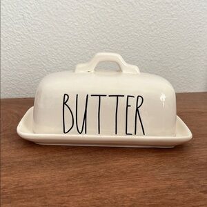 Rae Dunn White Butter Keeper